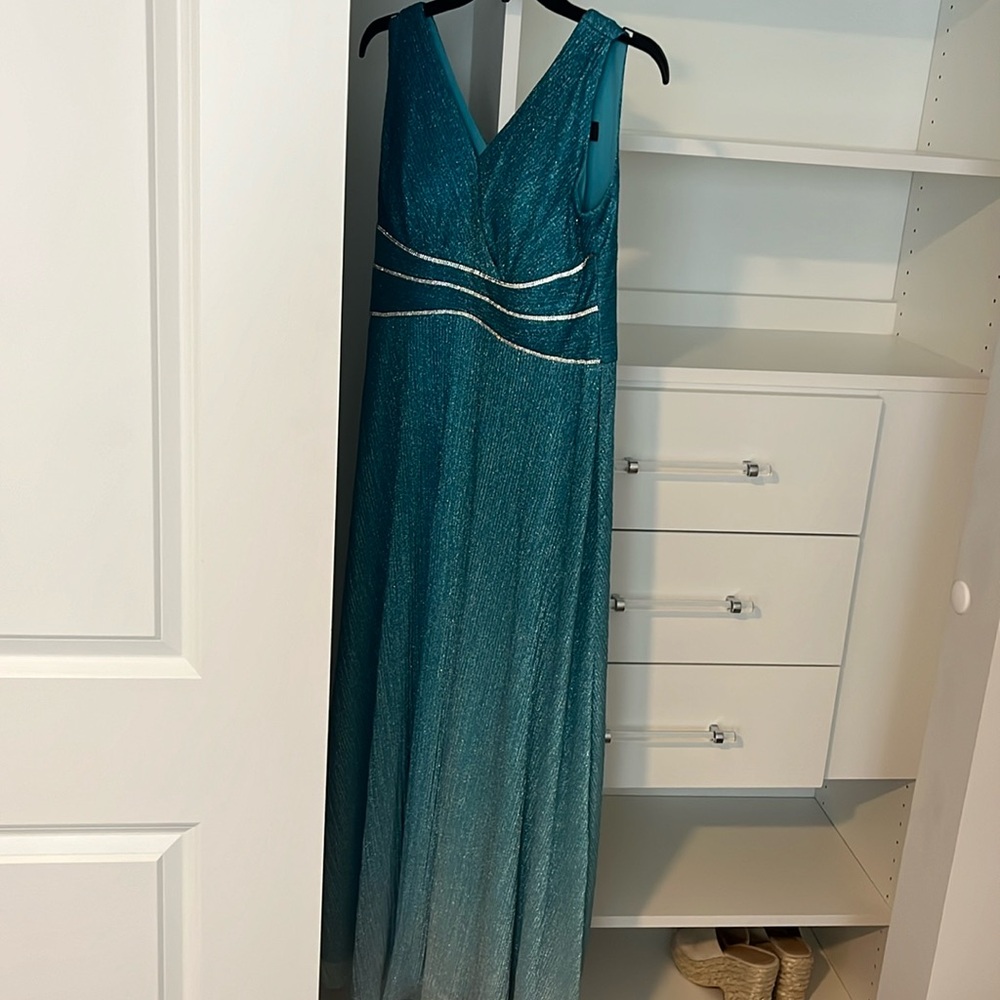 Newly purchased blue ombré gown